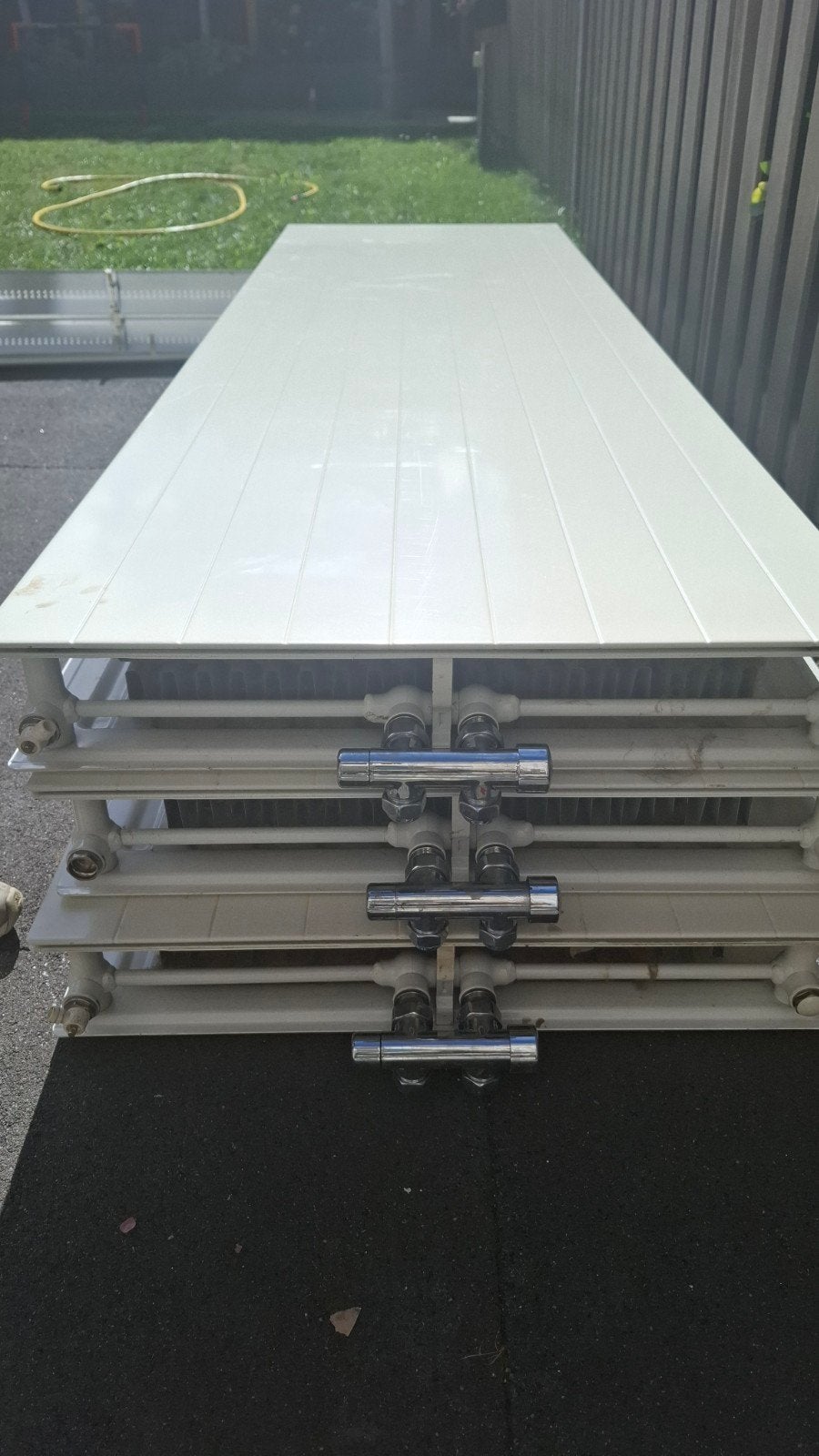 Set van 3 gebruikte radiatoren, 150x60 cm, Ophalen, 30 tot 80 cm, Gebruikt, Radiator