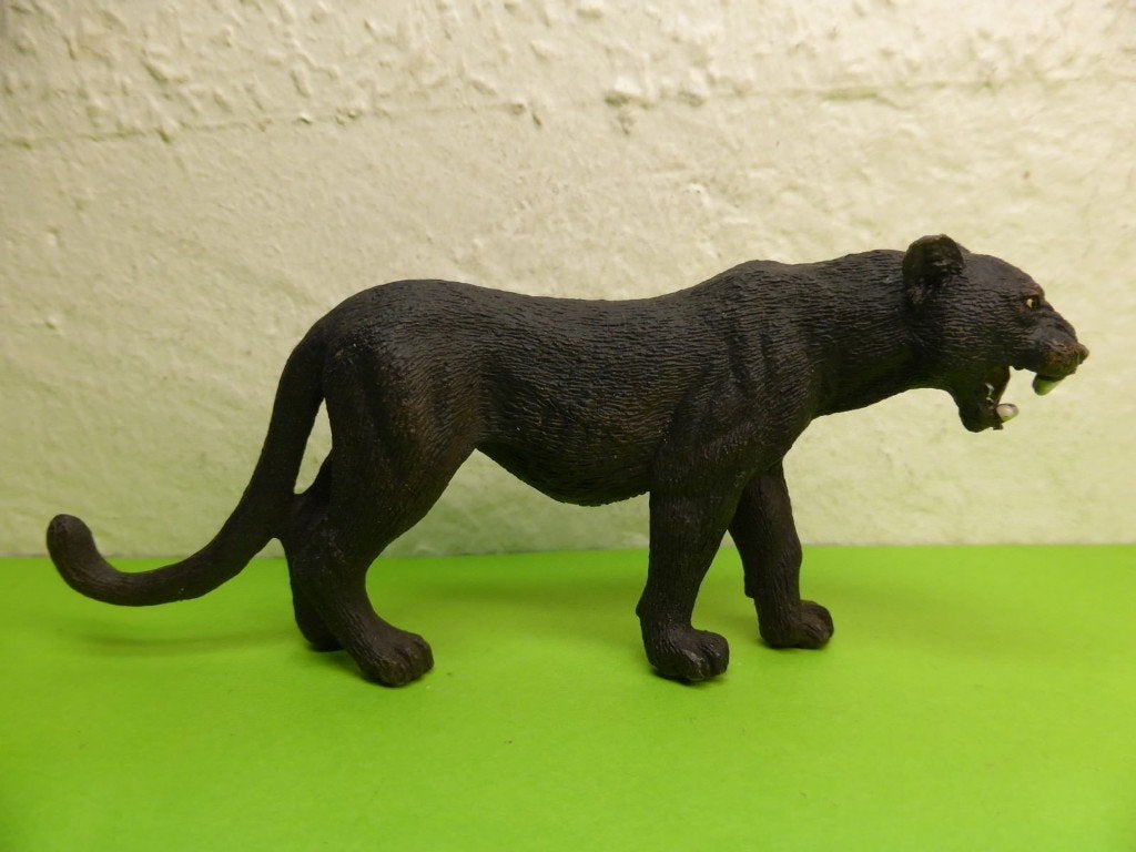 Schleich 14688 zwarte panter, dierfiguur, Verzamelen, Dierenverzamelingen, Verzenden, Gebruikt, Wild dier, Beeldje of Figuurtje
