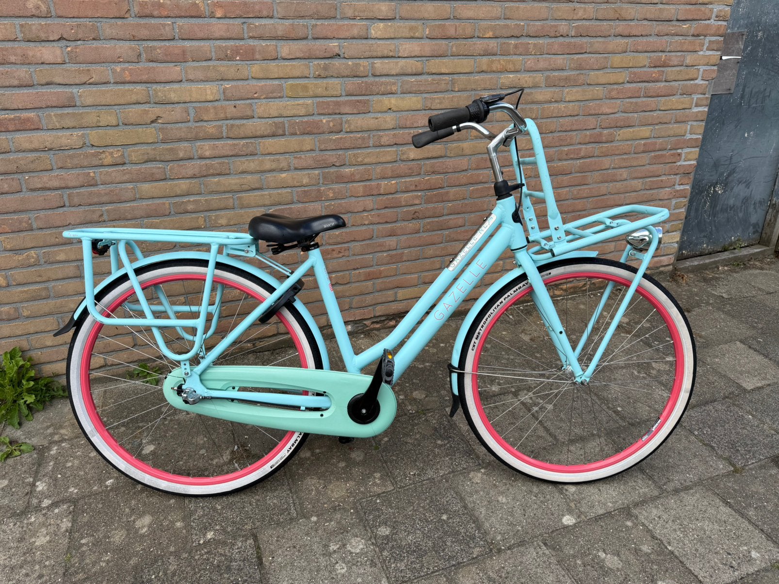 Nette gazelle puur nl dames-schoolfiets 28” 49 cm 3 v, Ophalen, 47 tot 50 cm, Versnellingen, Zo goed als nieuw