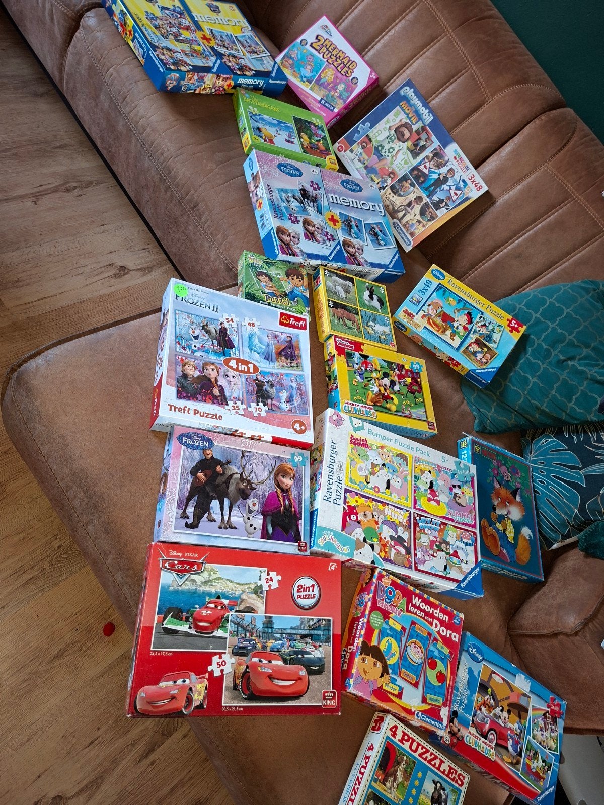 Grote collectie puzzels voor kinderen (diverse thema's), Kinderen en Baby's, Ophalen, 10 tot 50 stukjes, Gebruikt, 2 tot 4 jaar