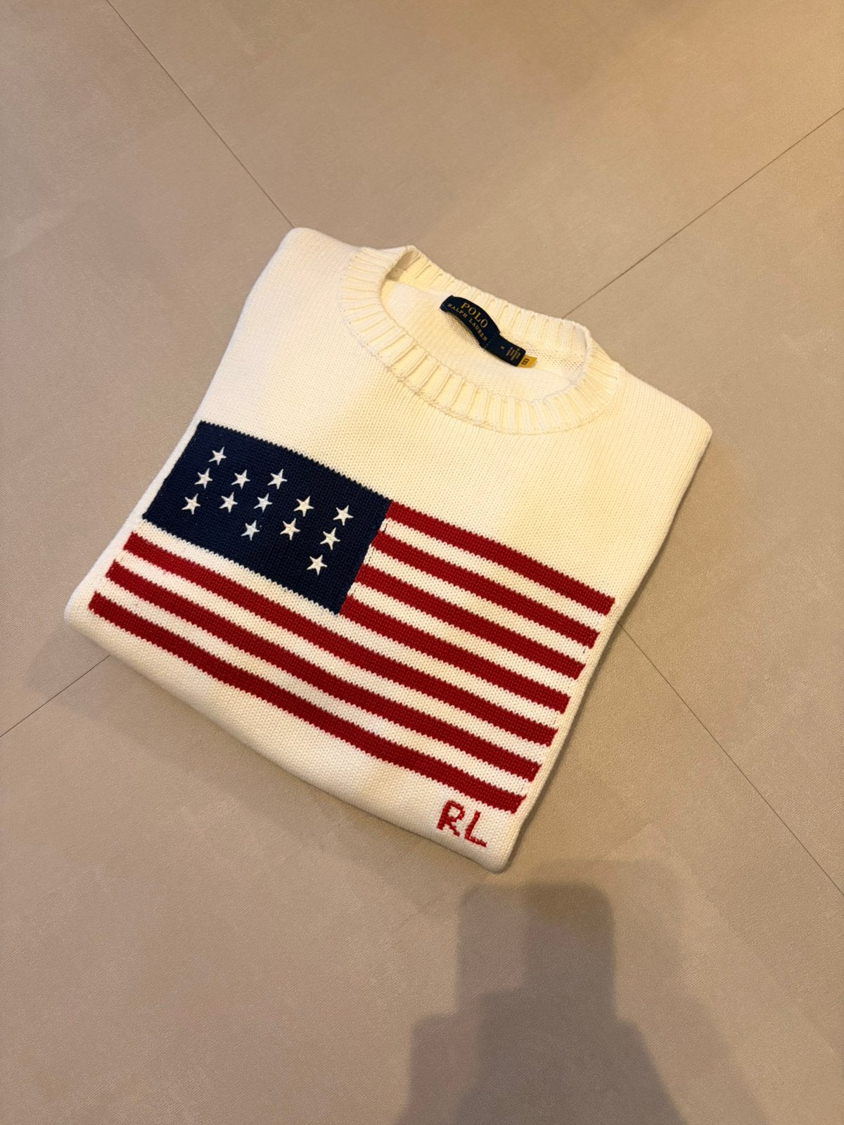 Ralph lauren sweater, Kleding | Heren, Ophalen of Verzenden, Zo goed als nieuw, Maat 48/50 (M), Wit
