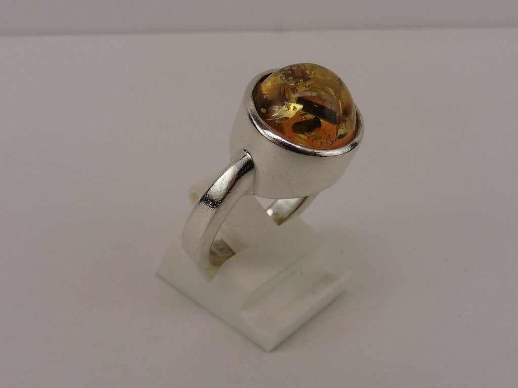 Zilveren damesring                                       Z95, Sieraden, Tassen en Uiterlijk, Ringen, 18 tot 19, Gebruikt, ., Oranje
