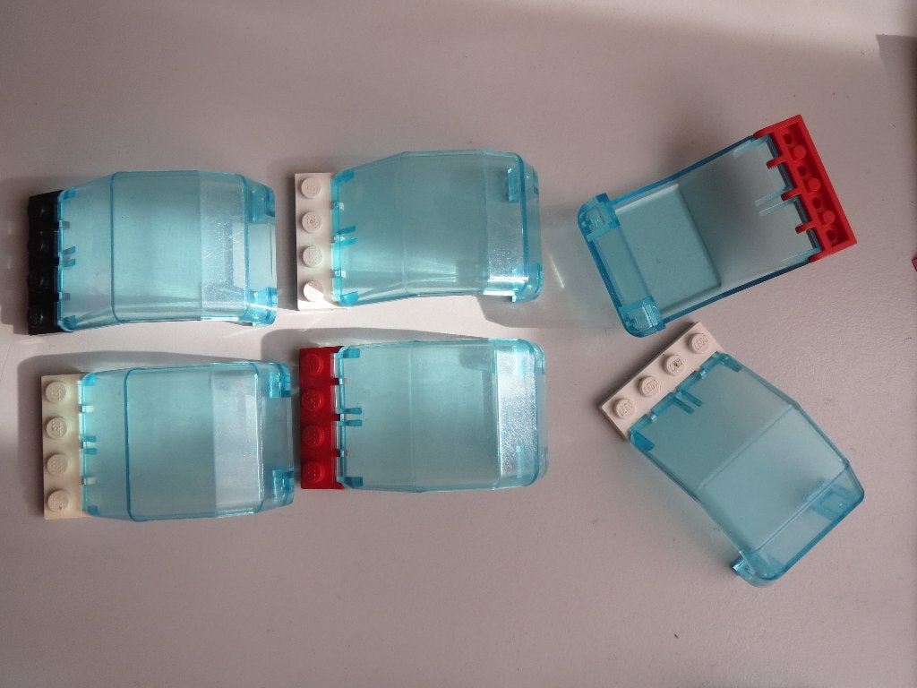 nr. 3523, 6 Helicopterramen, 2483., Kinderen en Baby's, Speelgoed | Duplo en Lego, Ophalen of Verzenden, Gebruikt, Complete set