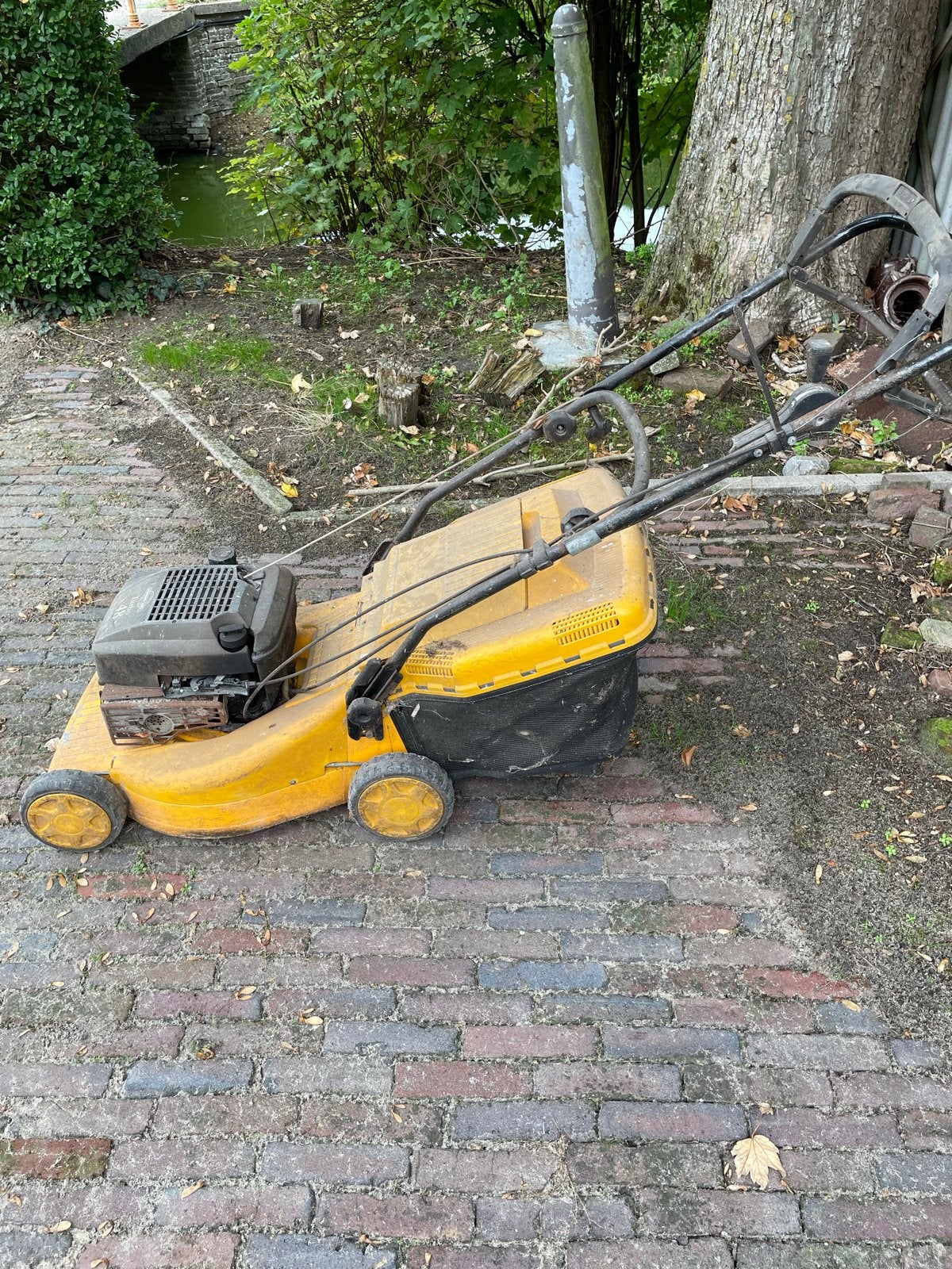Stiga Turbo 48 Benzine Grasmaaier, Ophalen, Cirkelmaaier, Gebruikt, 40 t/m 49 cm