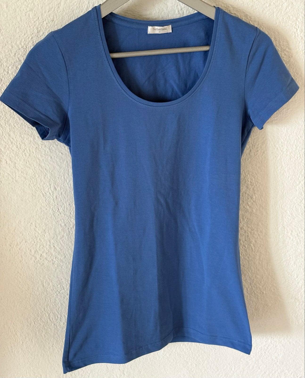 Blauw T-shirt Sutherland maat S, lange pasvorm, Blauw, Ophalen of Verzenden, Korte mouw, Maat 36 (S)