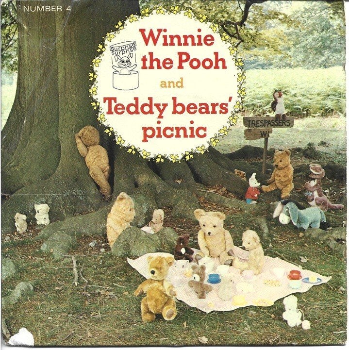Winnie the Pooh en Teddy Bears' Picnic, Gebruikt, Verzenden, Overige typen, Kinderen en Jeugd