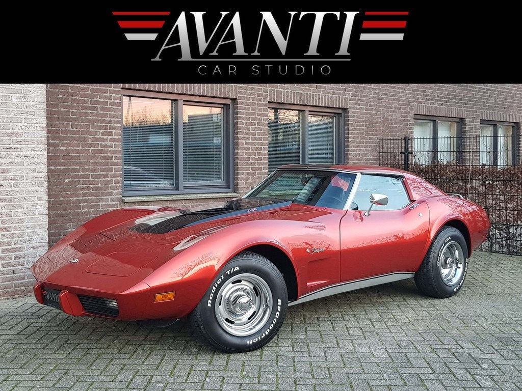 Chevrolet Corvette STINGRAY C3 COUPE V8 AUTOMAAT GEHEEL GERE, Auto's, Automaat, Achterwielaandrijving, Zwart, Overige kleuren