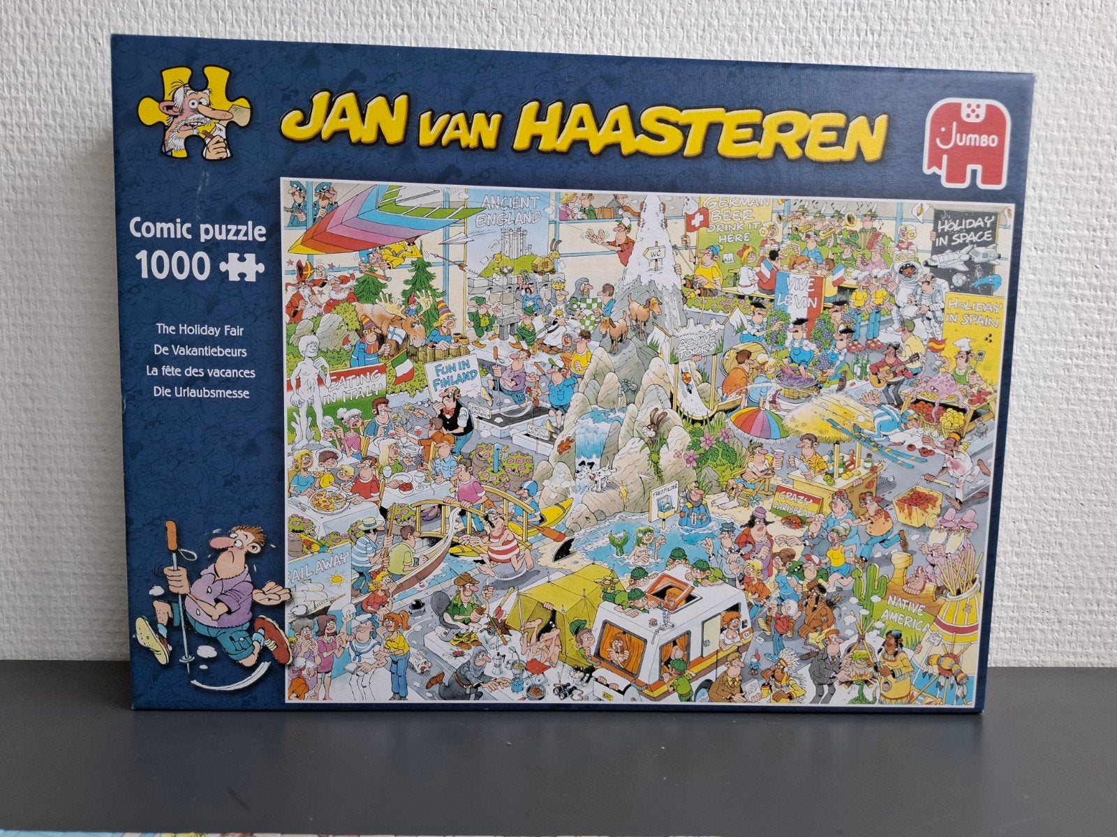 Jan van Haasteren,  De Vakantiebeurs, 1000 stukjes, Ophalen, 500 t/m 1500 stukjes, Zo goed als nieuw