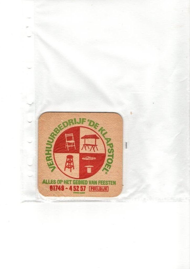 OUD BIERVILTJE POELDIJK, Verzamelen, Verzenden, Nieuw, Viltje(s), Overige merken