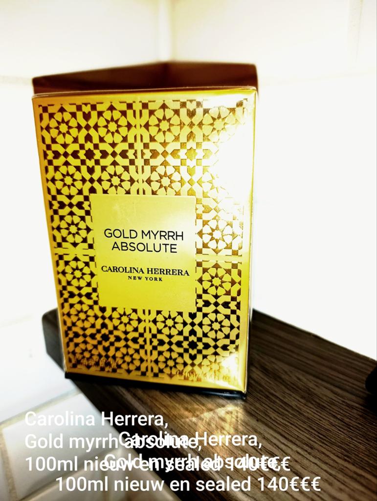 Carolina Herrera, gold myrrh absolute, Ophalen of Verzenden, Nieuw