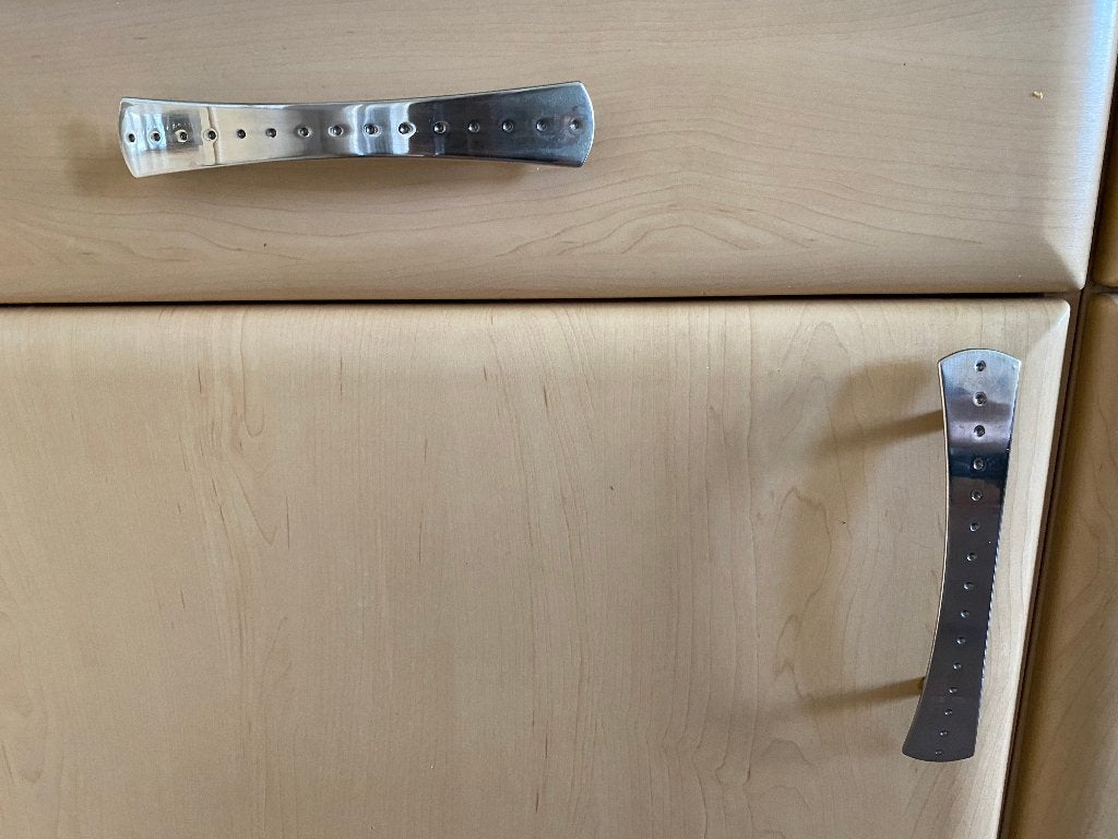 17 Handgrepen keuken chroom westernlook, Huis en Inrichting, Ophalen, Minder dan 50 cm, Gebruikt, Minder dan 25 cm