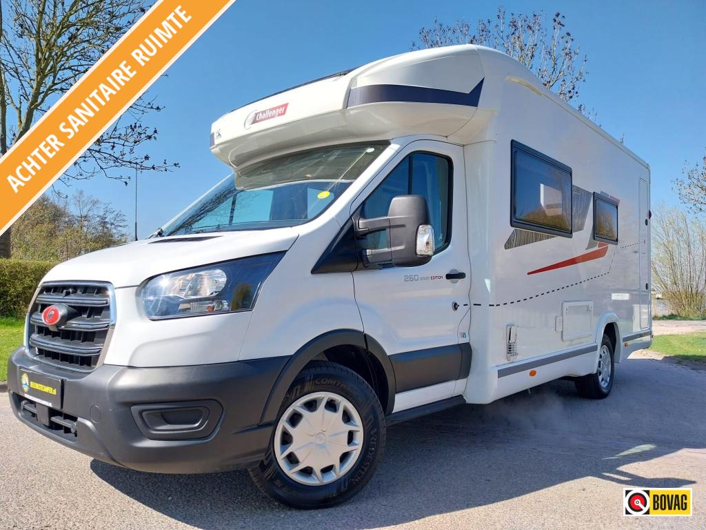 Challenger Start Edition 260 + solair + face to face zit !!!, Caravans en Kamperen, Campers, Niet ingevuld, Ringverwarming, Ford