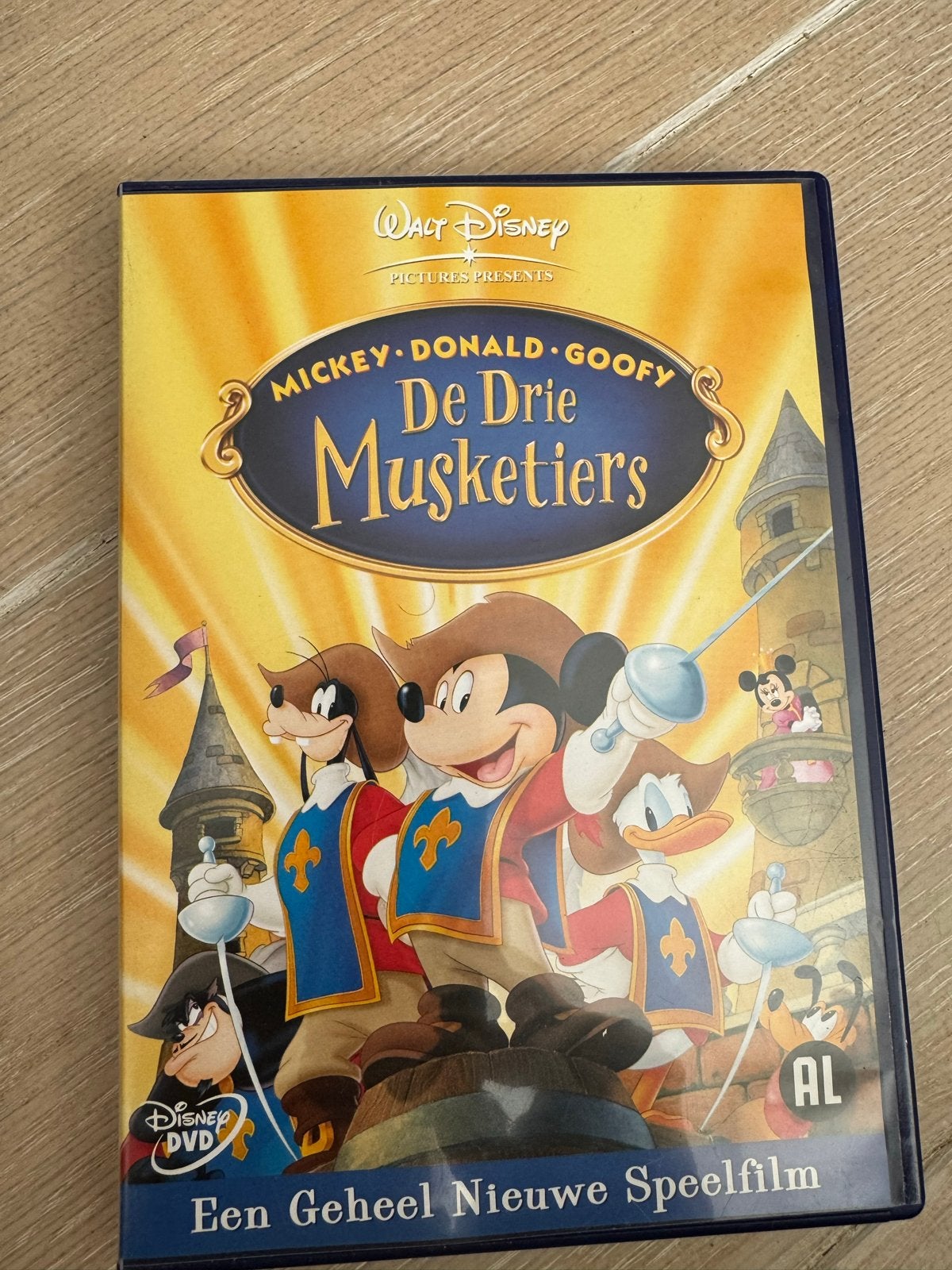Mickey, Donald, Goofy: De Drie Musketiers DVD, Avontuur, Gebruikt, Alle leeftijden, Ophalen of Verzenden