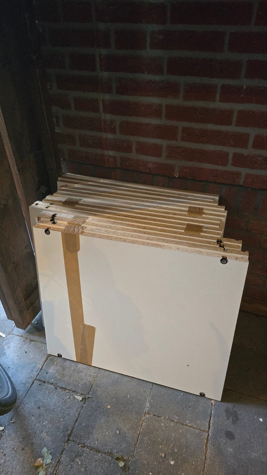 Witte meubelpanelen / planken (gedemonteerd), Huis en Inrichting, Ophalen, Gebruikt