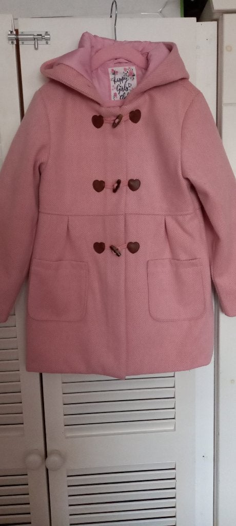 Roze houtje touwtje jas mt 134, C&A, Meisje, Ophalen of Verzenden, Zo goed als nieuw