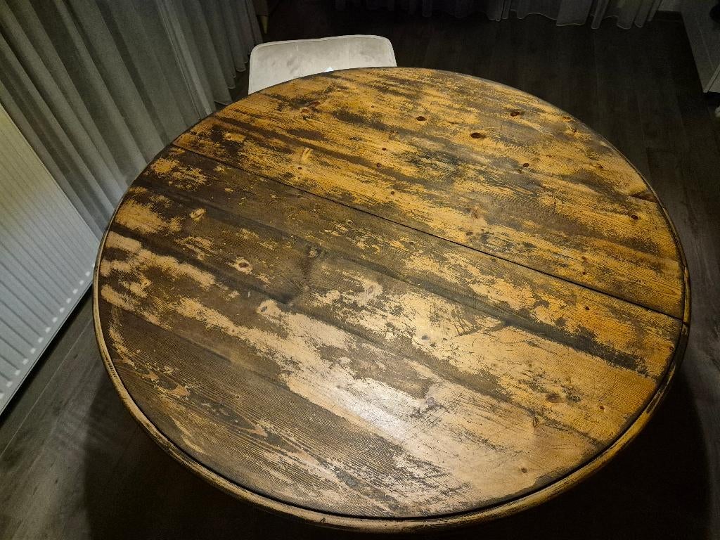 eettafel Eikenhout, Huis en Inrichting, Tafels | Eettafels, Ophalen, 100 tot 150 cm, Zo goed als nieuw, Vier personen