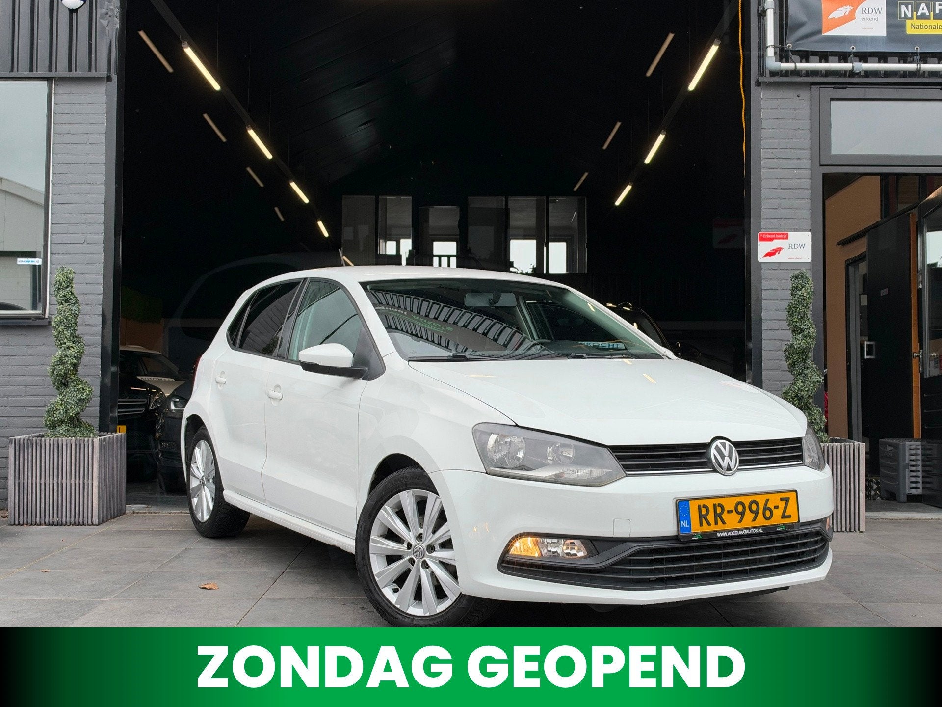 Volkswagen Polo 1.0 Trendline|Airco|El Ramen|5Deurs|APK, Stof, Met garantie (alle), Wit, Bedrijf