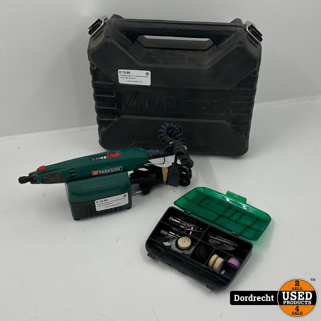 Parkside pmgs 12 c3 graveermachine | In kist |, Doe-het-zelf en Verbouw, Gereedschap | Handgereedschap, Dordrecht@usedproducts.nl