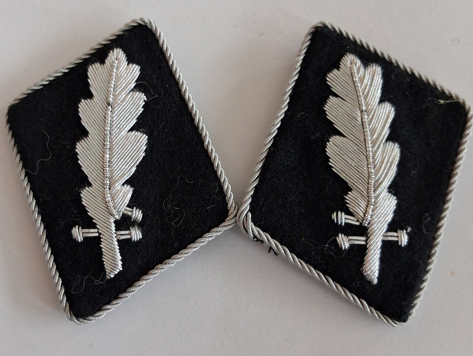 kraagemblemen standartenfuhrer waffen ss, repro, Verzenden, Landmacht, Duitsland, Embleem of Badge