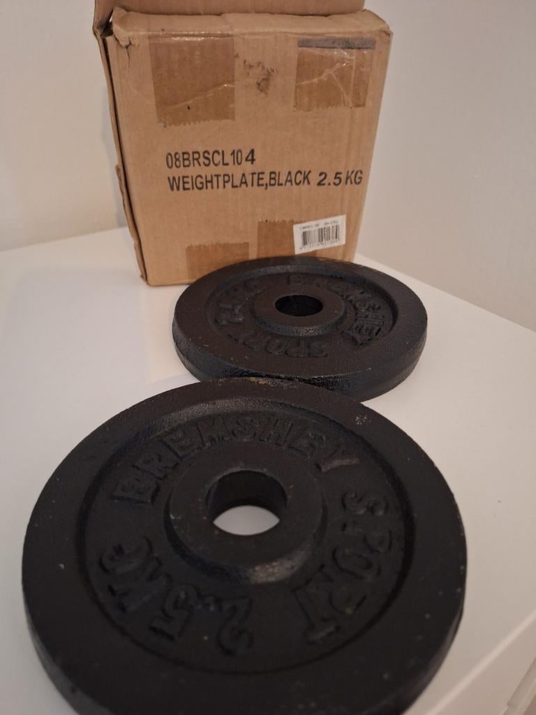 WEIGHTPLATE,BLACK 2.5 KG, Ophalen of Verzenden