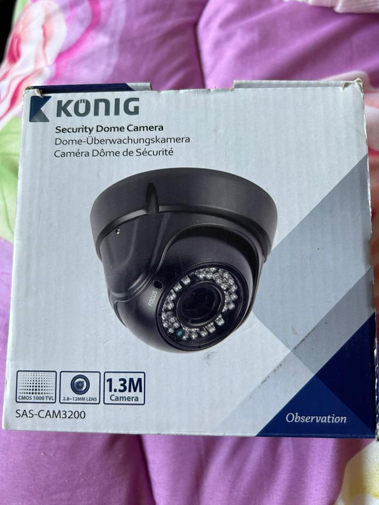König Security Dome Camera SAS-CAM3200 - Nieuw in doos, Ophalen of Verzenden, Nieuw, Buitencamera