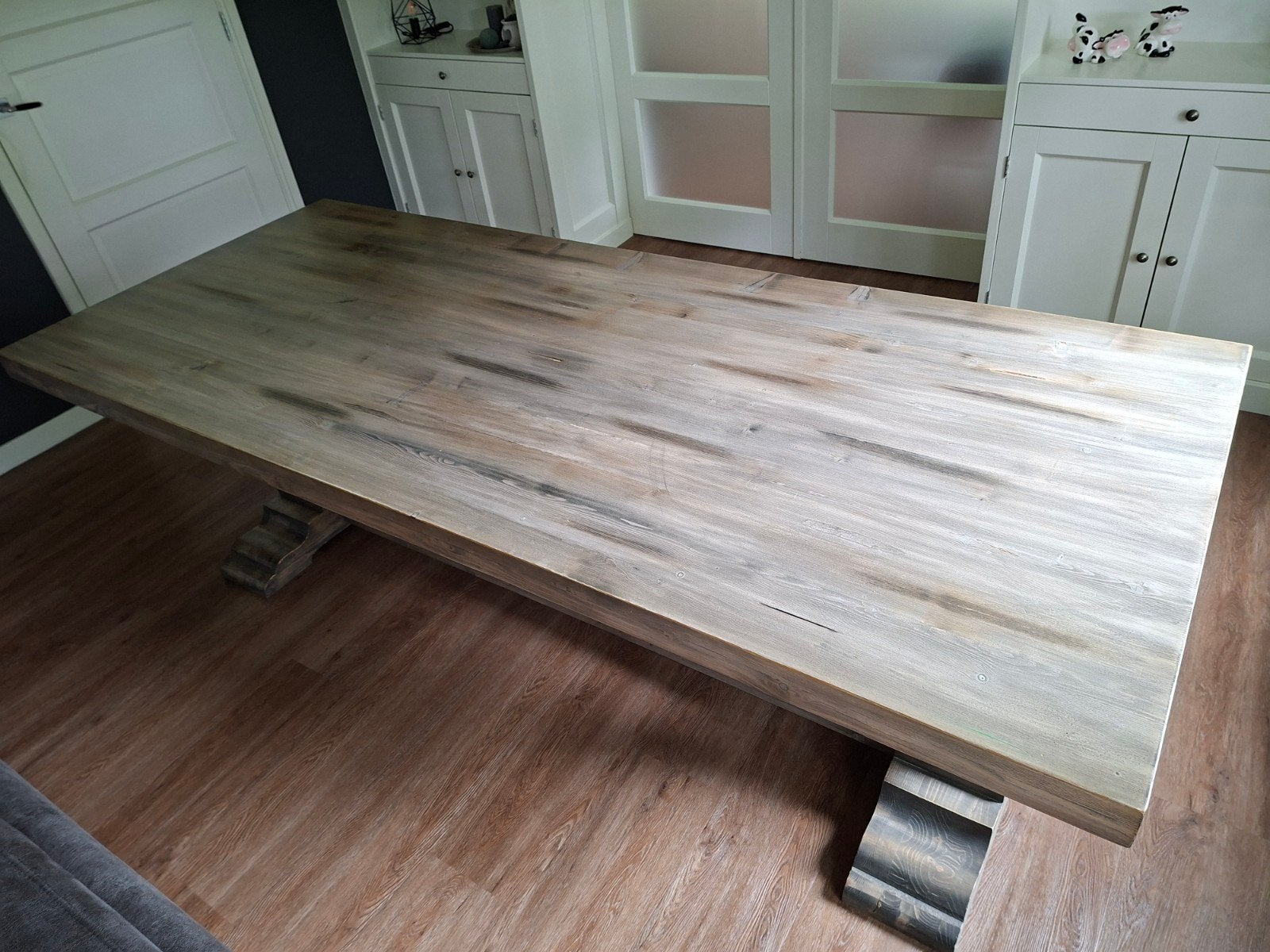 Klooostertafel - Eettafel 240x100 cm, Huis en Inrichting, Tafels | Eettafels, Ophalen, Gebruikt, 100 tot 150 cm, 200 cm of meer