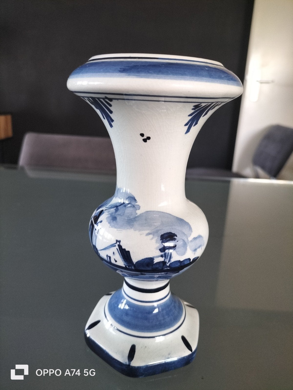 Mooi Delfts blauw vaasje - respect voor onze historie, Ophalen of Verzenden