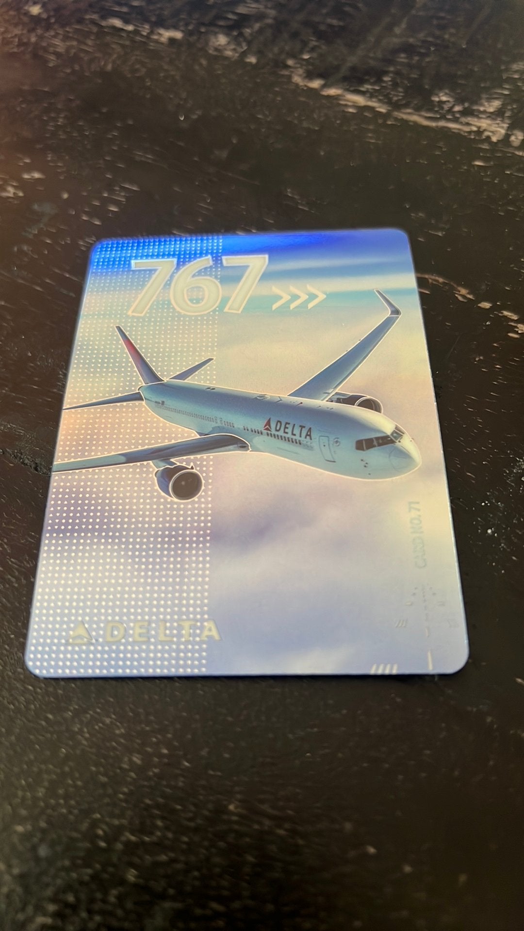 Delta Air Lines Pilot Trading Card #71 – Boeing 767, Verzamelen, Ophalen of Verzenden, Nieuw, Kaart, Foto of Prent