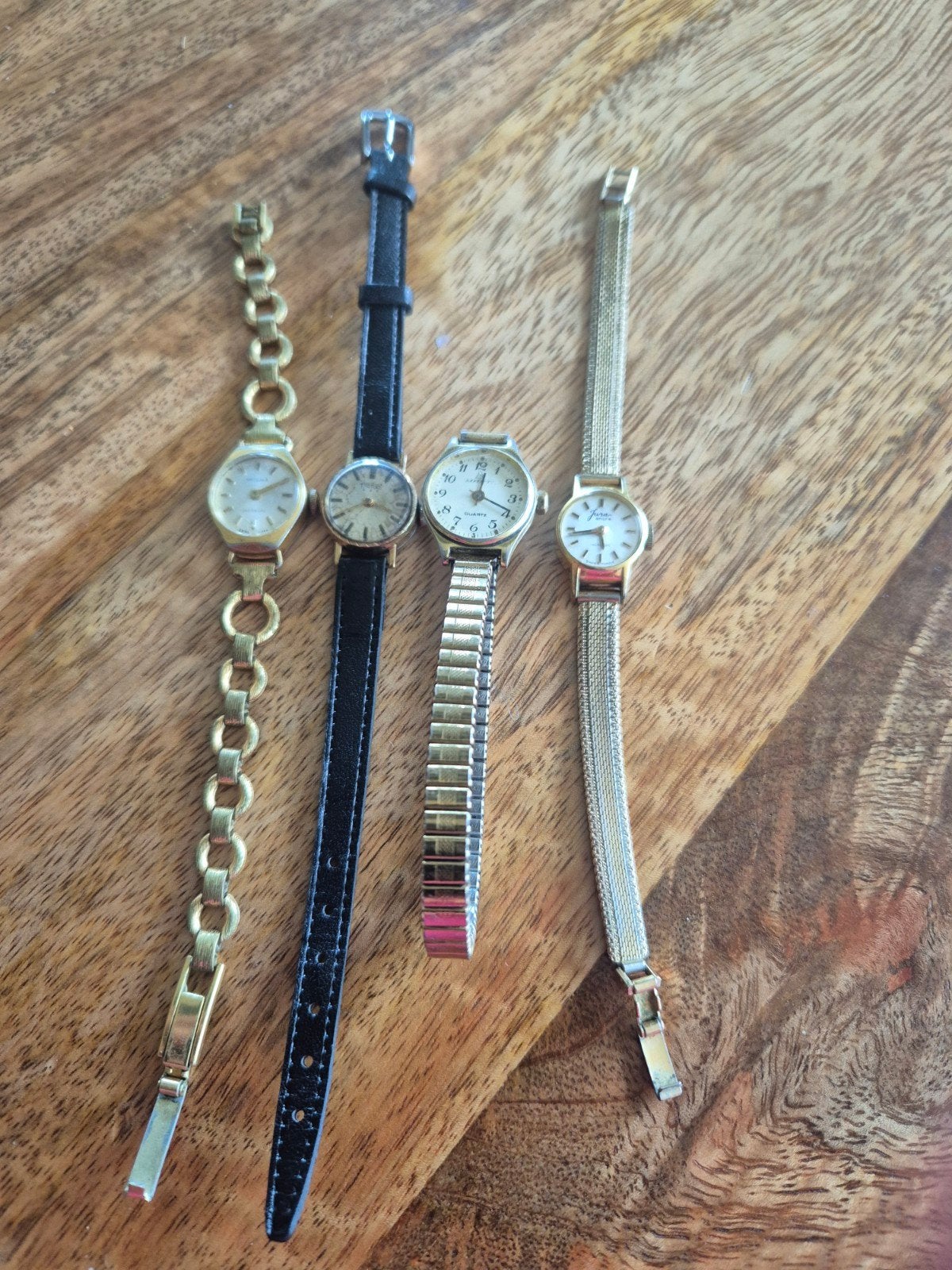 4 antieke horloges, Ophalen of Verzenden, Gebruikt, Staal, Overige merken
