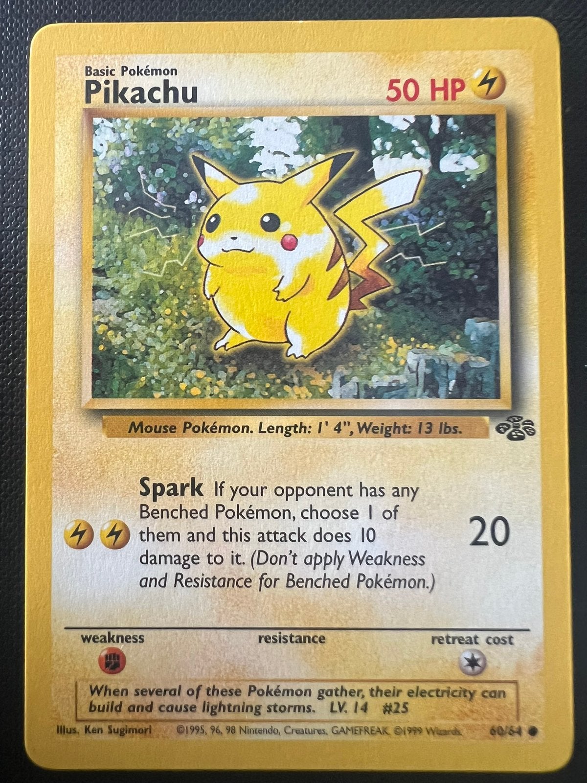 Pikachu - Jungle - 1999, Ophalen of Verzenden, Zo goed als nieuw, Losse kaart