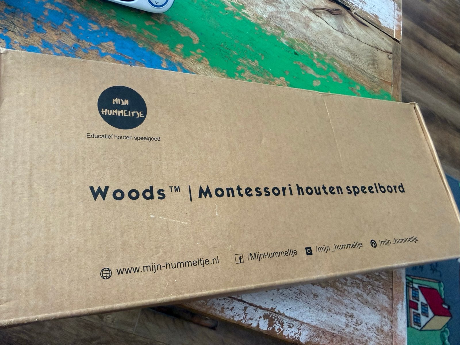 Woods Montessori houten speelbord educatief speelgoed, Ophalen, Zo goed als nieuw, Puzzelen