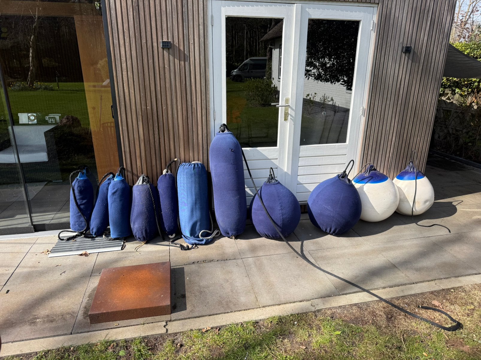 Stootwillen diverse maten, Ophalen, Zo goed als nieuw, Ankeren en Afmeren, Zeilboot of Motorboot