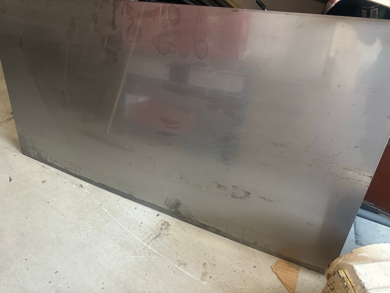 RVS plaat 304 - 2m x 1m - In goede staat, Ophalen, Gebruikt, Overige metalen
