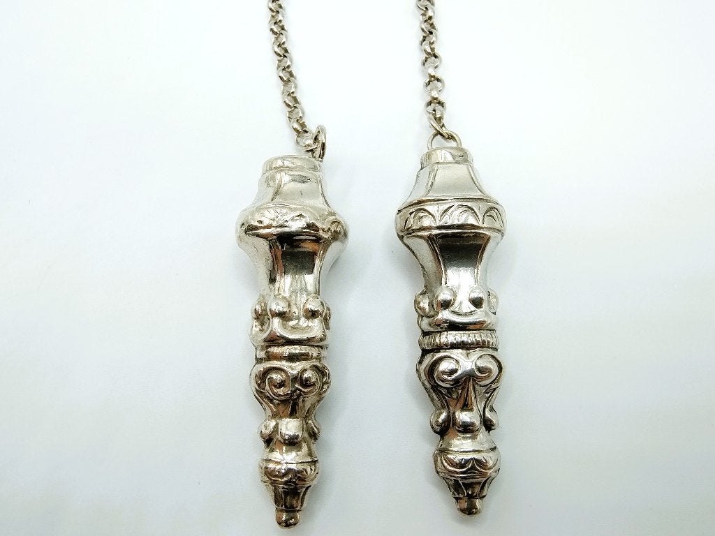 Breipenhouders aan Zilveren jasseronketting , 95 cm, Verzenden, Zilver