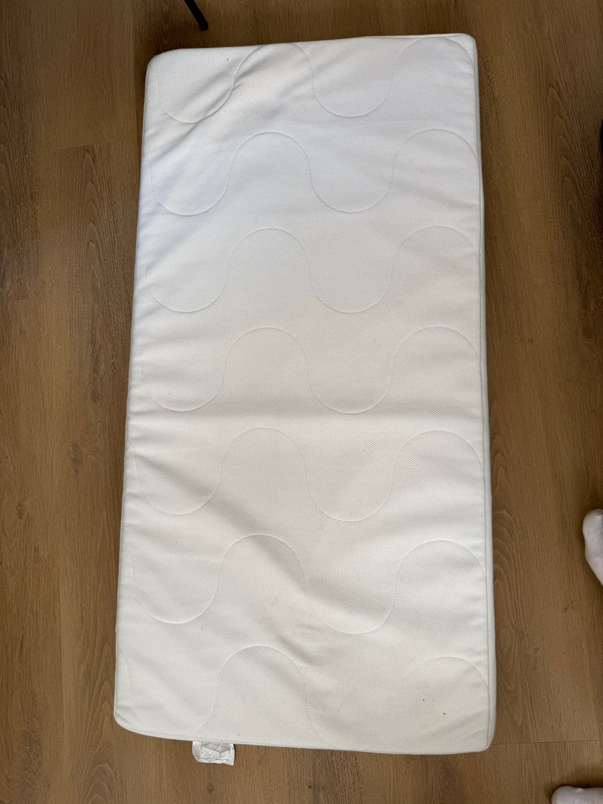 IKEA KRUMMELUR Foammatras babybed 60x120x8 cm, Gebruikt, Matras, Eenpersoons, 70 cm of minder