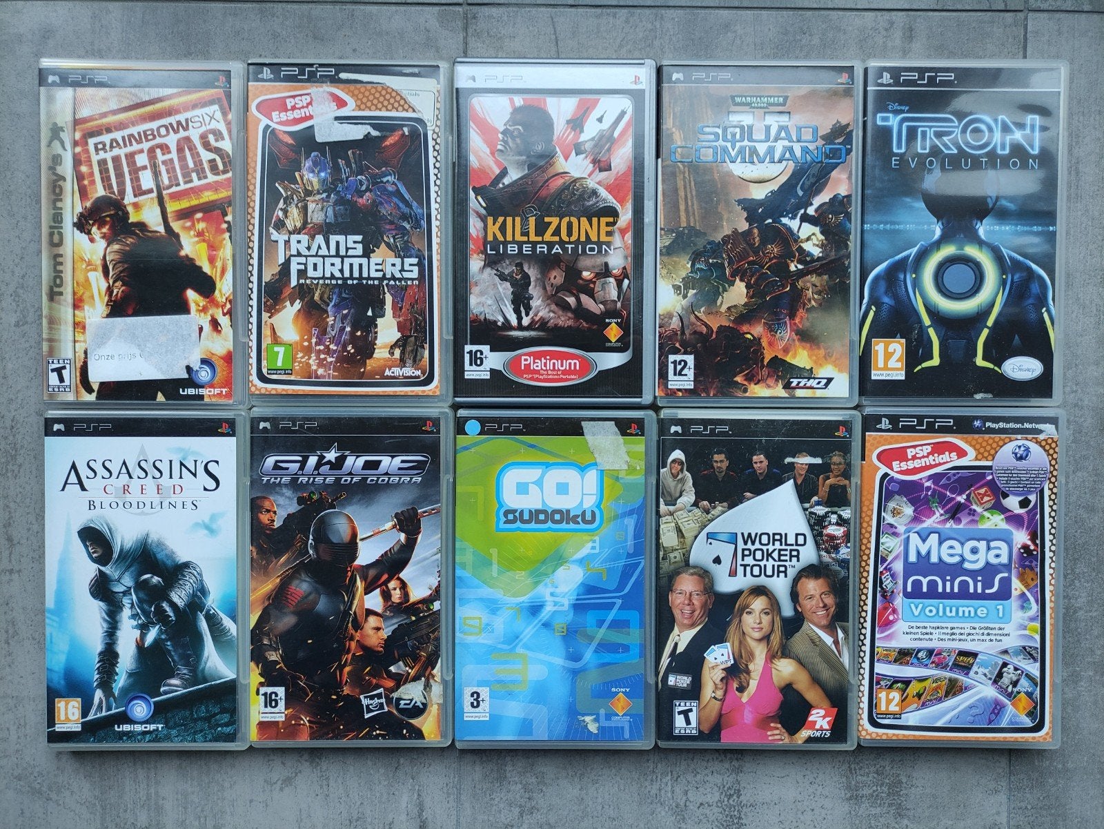 PSP playstation portable games, vanaf €1 per stuk, 1 speler, Ophalen of Verzenden, Zo goed als nieuw, Vanaf 3 jaar