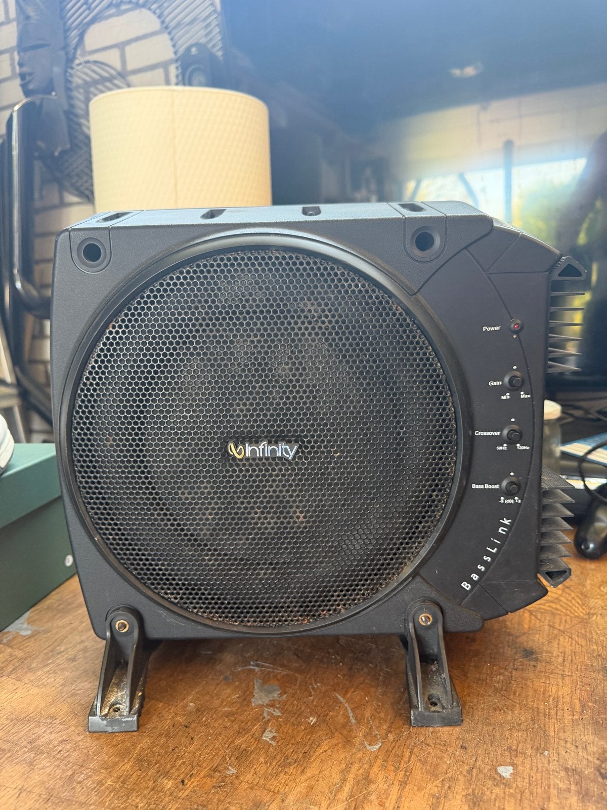 Infinity BassLink actieve subwoofer voor auto, Ophalen, Gebruikt
