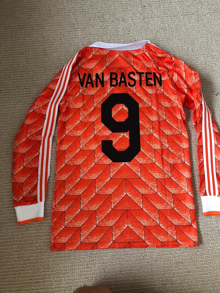 Van Basten Nederlands elftal ‘88 Retro voetbalshirt maat S, Ophalen of Verzenden, Zo goed als nieuw, Shirt