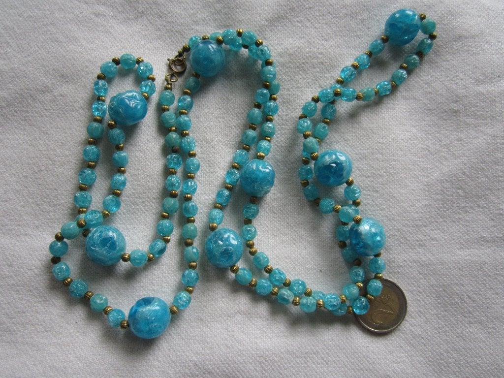 9.  Schitterende oude ketting,  130 cm, Sieraden, Tassen en Uiterlijk, Antieke sieraden, Ophalen, Overige materialen, Ketting