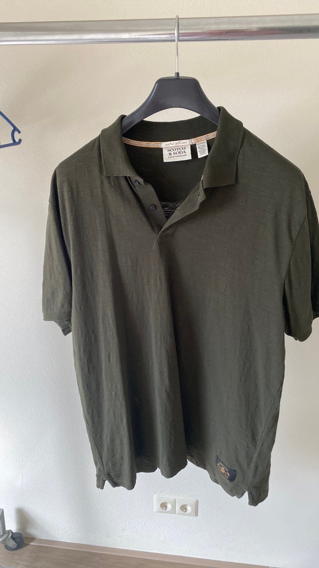 Scotch & Soda Polo Shirt Heren - Donkergroen - Maat XL, Ophalen of Verzenden, Zo goed als nieuw, Maat 56/58 (XL), Groen