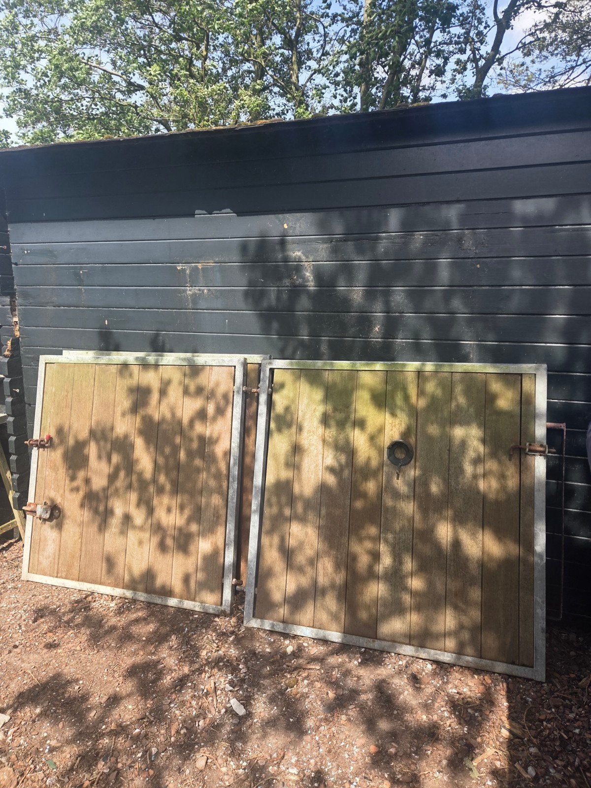 3x Zware Hardhouten Staldeuren + Weefrek, Dieren en Toebehoren