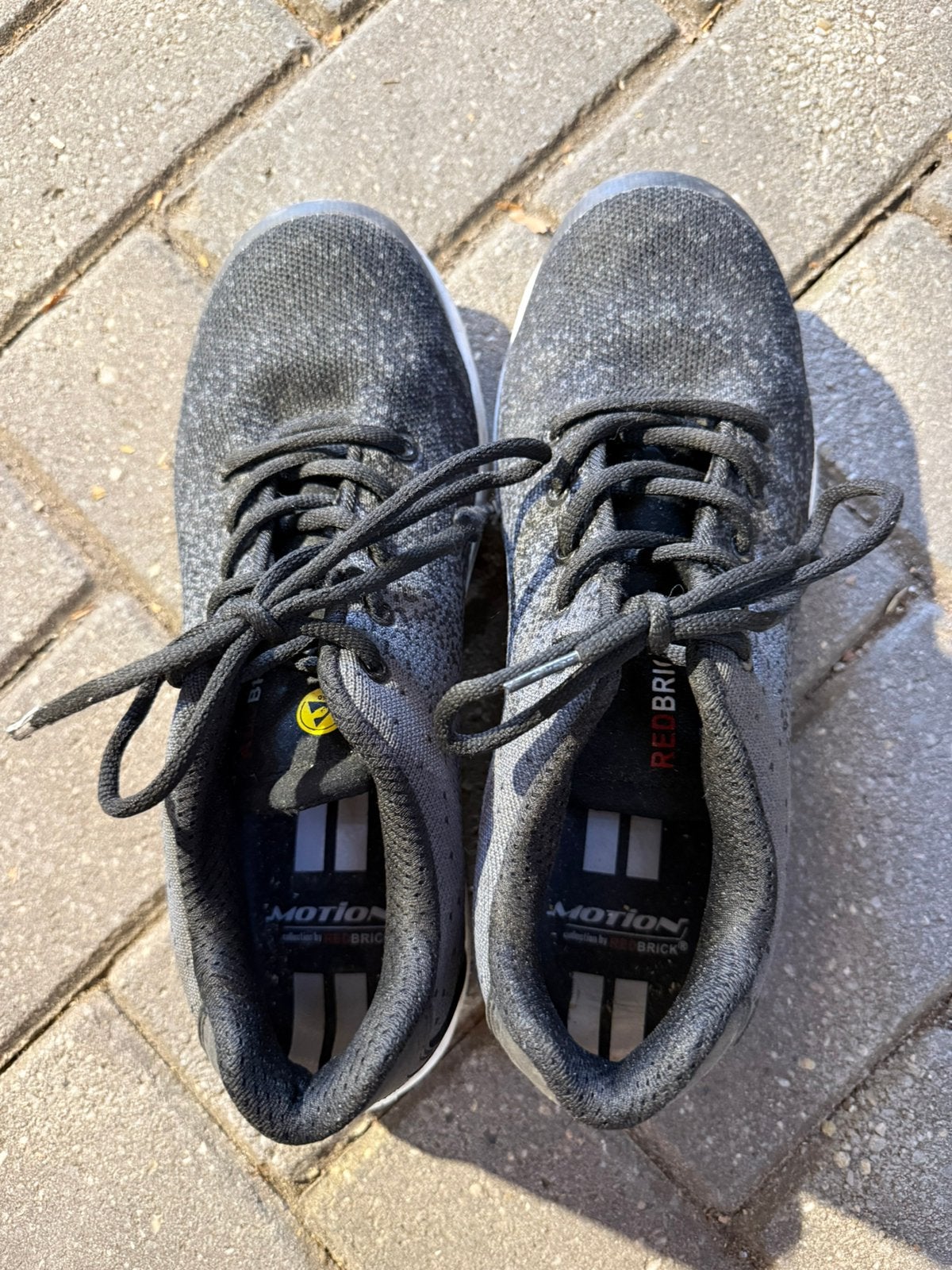 Morion red brick stalen neuzen bouw schoenen maat 43, Ophalen, Zo goed als nieuw, Zwart, Werkschoenen