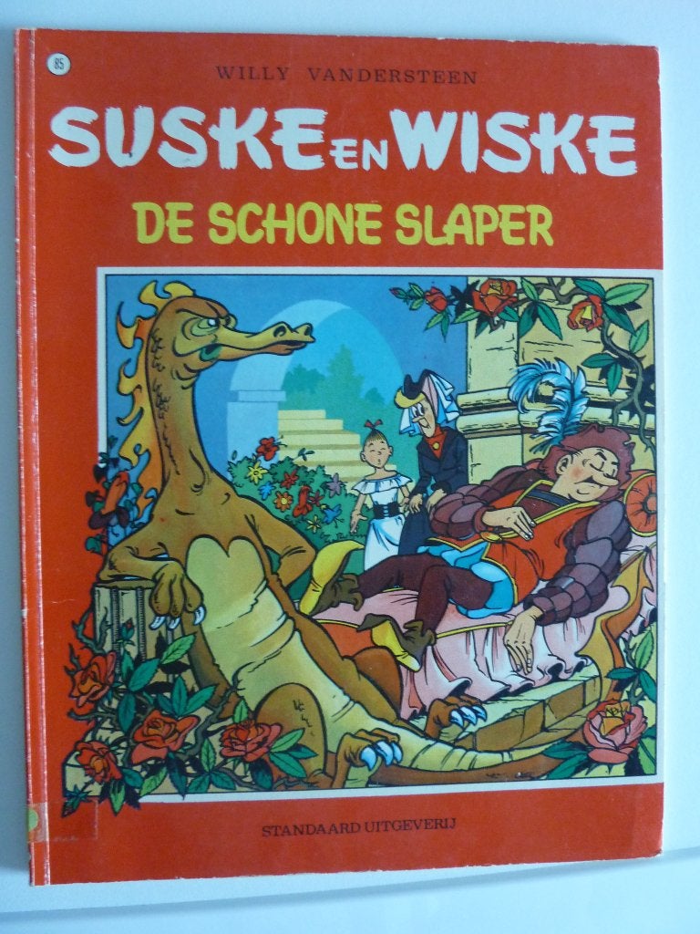 Suske en Wiske - de schone slaper nr 85 Uitgifte: 15/04/1980, Eén stripboek, Verzenden, Gelezen