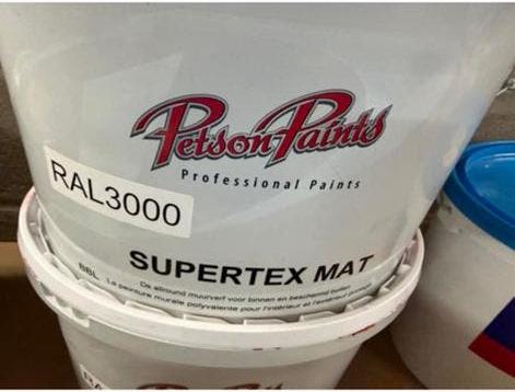 Petson paints rode muurverf 10liter, Ophalen, Nieuw, Acrylverf