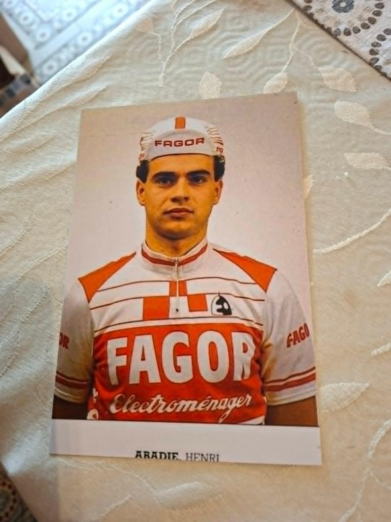Foto (Repro) Henri Abadie / Fagor, Verzenden, Zo goed als nieuw, Overige sporten, Poster, Plaatje of Sticker