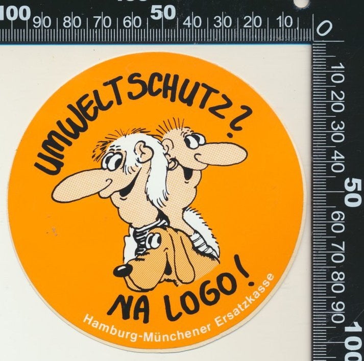 Sticker: Umweltschutz - Na logo (3), Ophalen of Verzenden, Zo goed als nieuw, Dier en Natuur