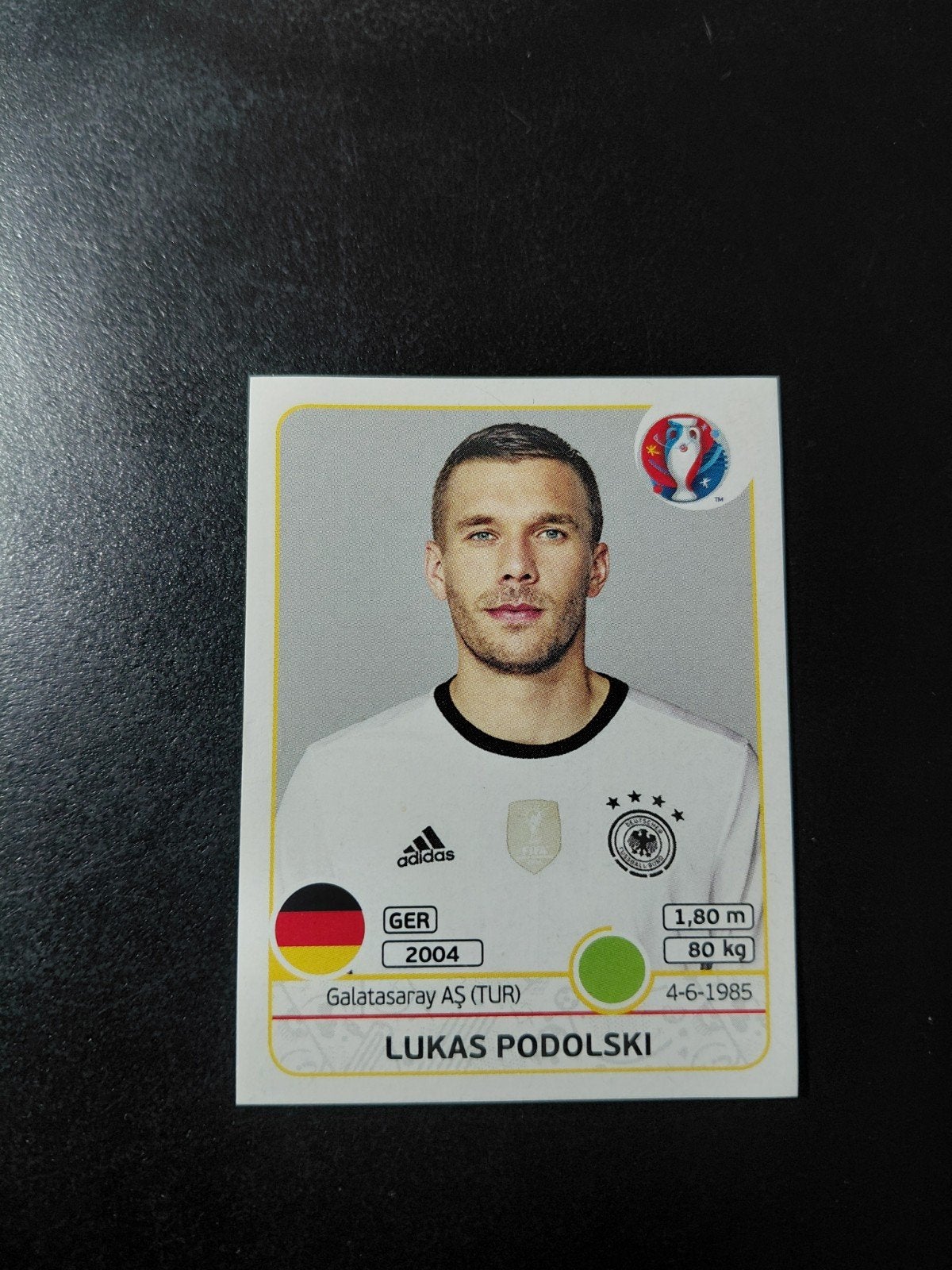 Lukas podolski (duitsland) panini ek 2016, Verzenden, Nieuw, Buitenlandse clubs, Poster, Plaatje of Sticker