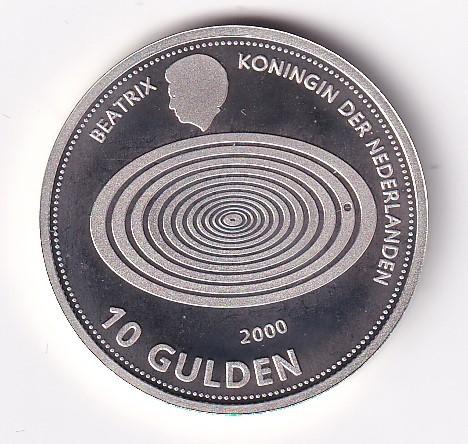 10 Gulden 1999 - 2000 Ruim Prachtig, Postzegels en Munten, Munten | Nederland, Verzenden, Koningin Beatrix, Zilver, Losse munt