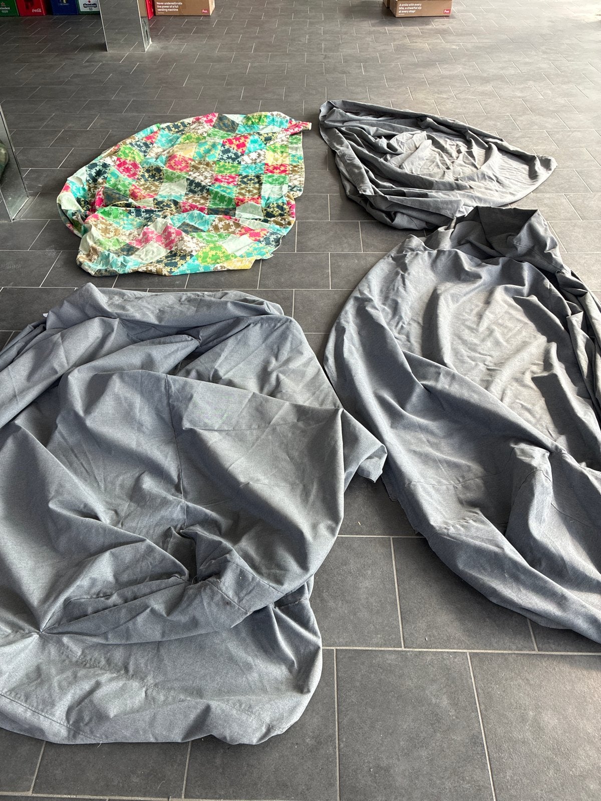 4 hoezen voor Ikea Klippan bankstel - Gebruikt, goede staat, Ophalen, Gebruikt, Stof