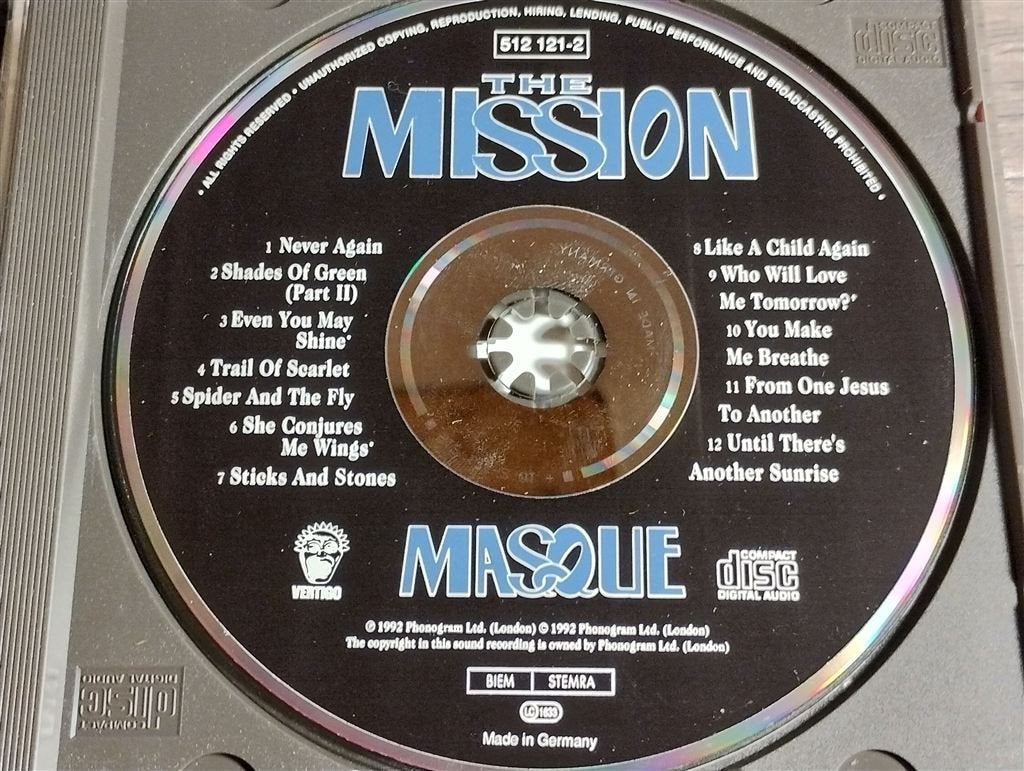 The Mission – Masque, Ophalen of Verzenden, Zo goed als nieuw, Poprock